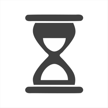 Hourglass icon. Sand clock sign. Timer symbol. Vector illustrationのイラスト素材