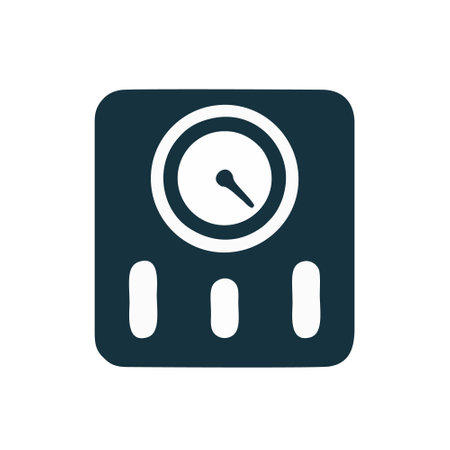 Scale vector icon. timer illustration sign. clock symbol or logo.のイラスト素材