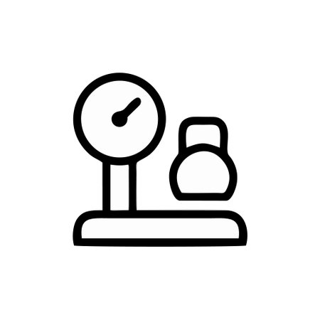 Illustration Vector graphic of weight scale icon. Fit for diet, sport, fitness, healthy lifestyle etc.のイラスト素材