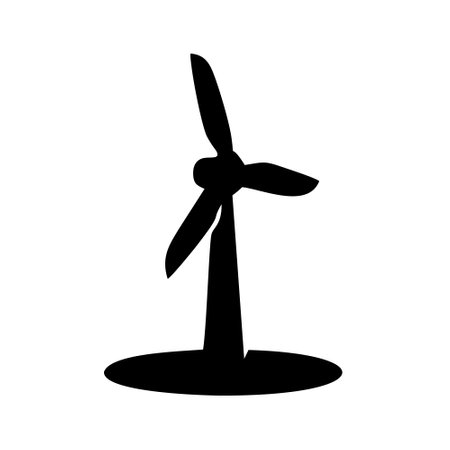 Wind turbine icon vector. renewable energy illustration sign. eco symbol.のイラスト素材