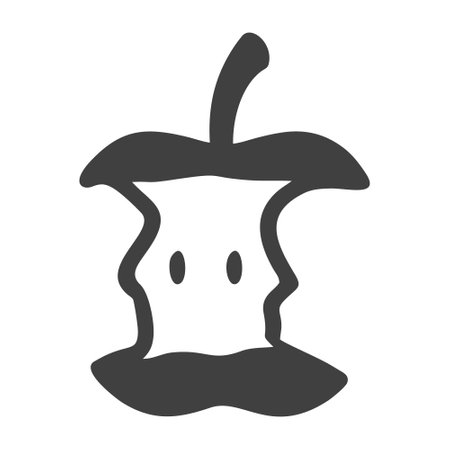 Apple tree solid icon, Halloween concept, apple tree sign on white background, Apple tree icon in glyph style for mobile concept and web design. Vector graphics.のイラスト素材