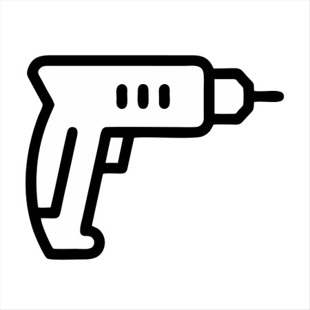Drill icon. Drill vector icon. Drill vector icon. Drill vector iconのイラスト素材