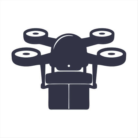 Drone logo. Aerial photography Drone Camera. Drone icon. Drone Vector. Drone illustration. Drone logo vector. Drone Sign. Drone symbol. Drone vector logo.のイラスト素材