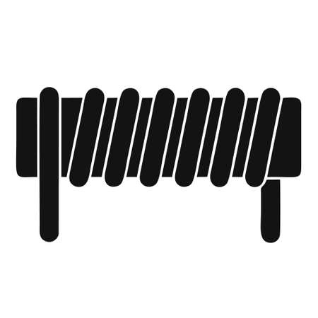 Wire coil icon isolated on white background from sew collection. Wire coil icon trendy and modern Wire coil symbol for logo, web, app, UI.のイラスト素材