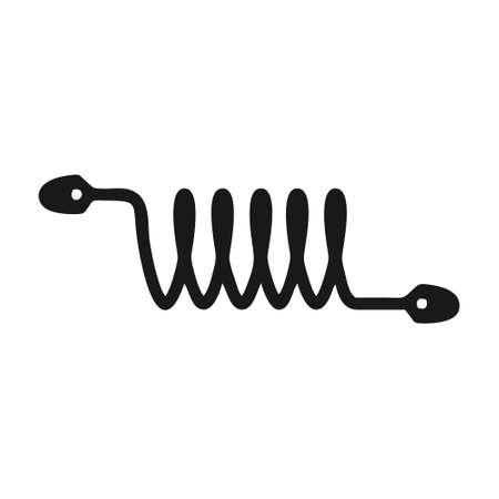 Wire coil icon isolated on white background from sew collection. Wire coil icon trendy and modern Wire coil symbol for logo, web, app, UI.のイラスト素材