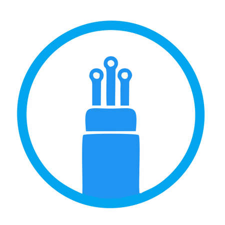 wire icon isolated on white background from recycling collection. wire icon thin line outline linear wire symbol for logo, web, app, UI. wire icon simple sign. wire iconのイラスト素材