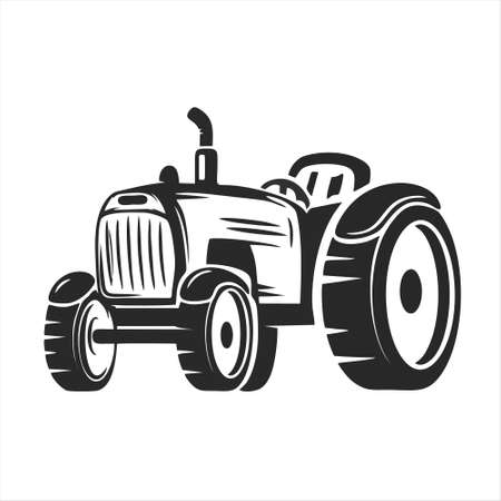 tractor icon isolated on white background from smart farm collection. tractor symbol for logo, web, app, UI. tractor icon simple sign.のイラスト素材