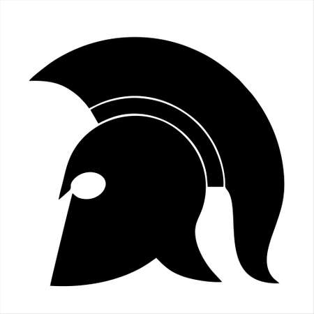 helmet icon isolated on white background. helmet icon thin line outline linear helmet symbol for logo, web, app, UI. helmet icon simple sign. helmet icon flat vector illustrationのイラスト素材