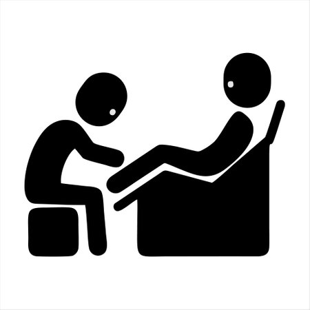 Massage session icon isolated on white background. Massage session icon in trendy design style for web site and mobile app.のイラスト素材