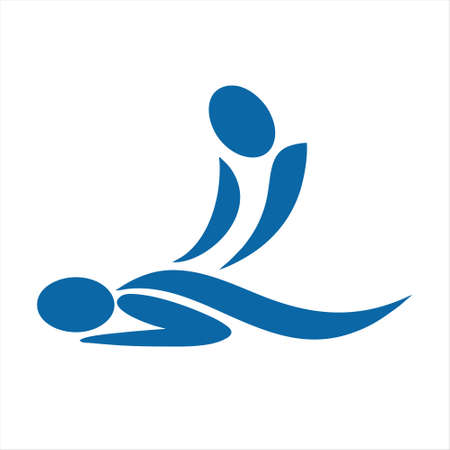 Massage session icon isolated on white background. Massage session icon in trendy design style for web site and mobile app. Massage session vector icon modern and simple symbol.のイラスト素材