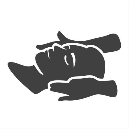 Massage session icon isolated on white background. Massage session icon in trendy design style for web site and mobile app. Massage session vector icon modern and simple symbol.のイラスト素材