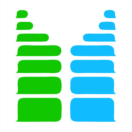 Chat Message Related Glyph Icon, Chat Speech Bubble, Social Media Message. Chatting or Messaging Bubbles with Dots for Apps and Websites. Vector Illustration.のイラスト素材
