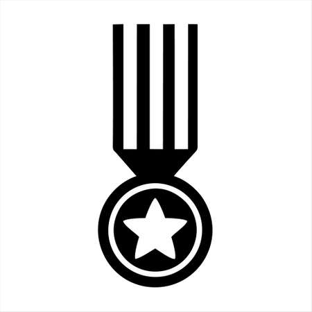 Military Rank vector icon. filled flat sign for mobile concept and web design. Army rank with star glyph icon. Symbol, logo illustration. Vector graphicsのイラスト素材