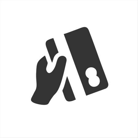 credit card payment icon isolated on white background from ecommerce collection. credit card payment icon thin line outline linear credit card payment symbol for logo, web, app, UI.のイラスト素材