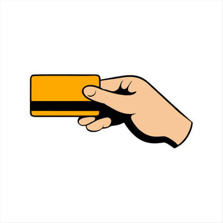 credit card payment icon isolated on white background from ecommerce collection. credit card payment icon thin line outline linear credit card payment symbol for logo, web, app, UI.のイラスト素材