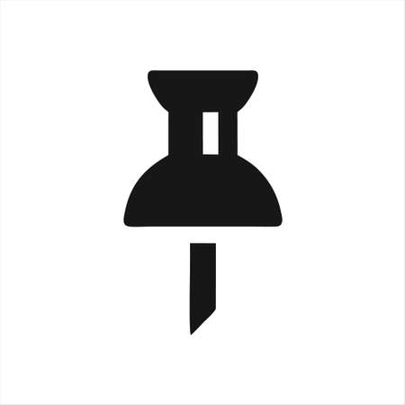 push pin icon isolated on white background from user interface collection. push pin icon thin line outline linear push pin symbol for logo, web, app, UI. push pin iconのイラスト素材