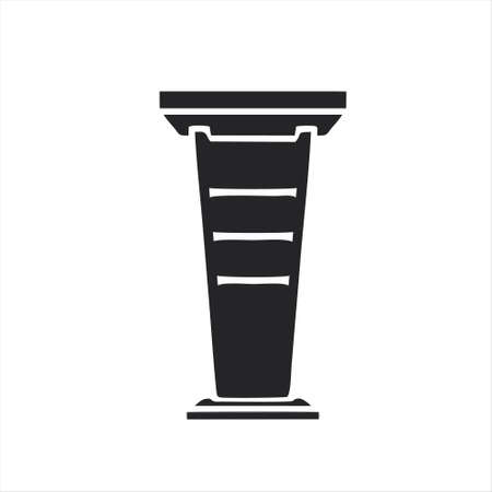 podium icon isolated on white background from business and management collection. podium icon trendy and modern podium symbol for logo, web, app, UI.のイラスト素材