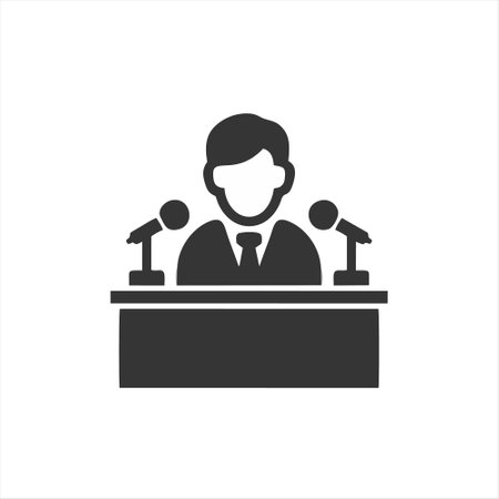 podium icon isolated on white background from business and management collection. podium icon trendy and modern podium symbol for logo, web, app, UI.のイラスト素材
