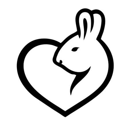 rabbit icon isolated on white background from pet shop collection. rabbit icon thin line outline linear rabbit symbol for logo, web, app, UI. rabbit iconのイラスト素材
