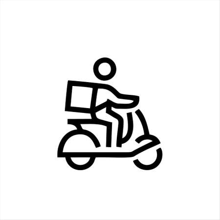 scooter icon isolated on white background from transportation collection. scooter icon trendy and modern scooter symbol for logo, web, app, UI.のイラスト素材