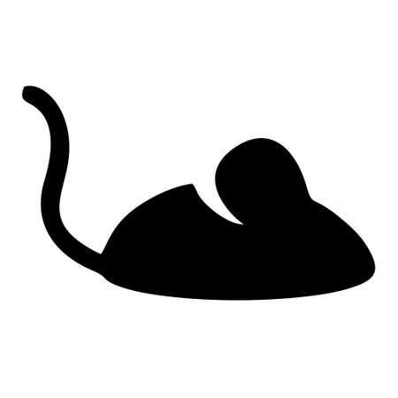 Rat icon isolated on white background. Rat icon in trendy design style. Rat vector icon modern and simple flat symbol for web site, mobile, logo, app, UI.のイラスト素材