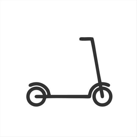 scooter icon isolated on white background from italy collection. scooter icon thin line outline linear scooter symbol for logoのイラスト素材