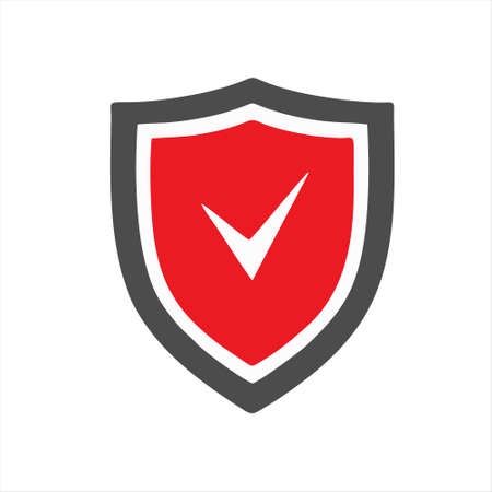 Shield, guard icon vector, shield linear logo illustration, Shield Line Icon in trendy style, Shield icon vector, Safe and protect logo design iconのイラスト素材