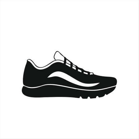 Shoe side view icon isolated on white background from fashion collection. Shoe side view icon trendy and modern Shoe side view symbol for logo, web, app, UI. Shoe side view icon simple sign.のイラスト素材