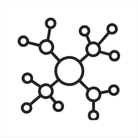 Social network icon isolated on white background from blogger and influencer collection. Social network icon trendy and modern Social network symbol for logo, web, app, UI.のイラスト素材