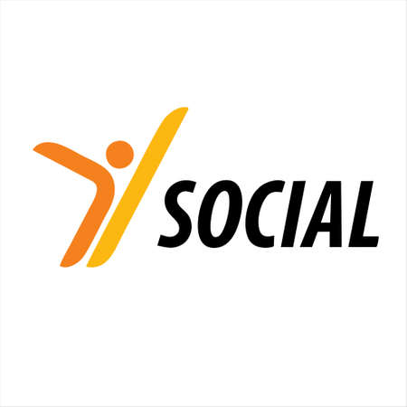 Social network icon isolated on white background from blogger and influencer collection. Social network icon trendy and modern Social network symbol for logo, web, app, UI.のイラスト素材
