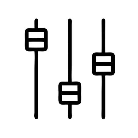 sound mixer icon isolated on white background from music collection. sound mixer icon trendy and modern sound mixer symbol for logo, web, app, UI. sound mixer icon simple sign.のイラスト素材