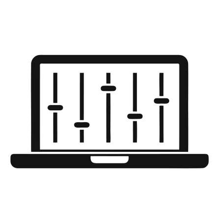 sound mixer icon isolated on white background from music collection. sound mixer icon trendy and modern sound mixer symbol for logo, web, app, UI. sound mixer icon simple sign.のイラスト素材