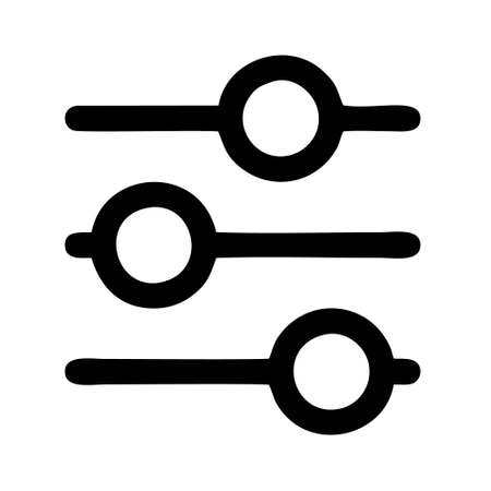 sound mixer icon isolated on white background from music collection. sound mixer icon trendy and modern sound mixer symbol for logo, web, app, UI. sound mixer icon simple sign.のイラスト素材