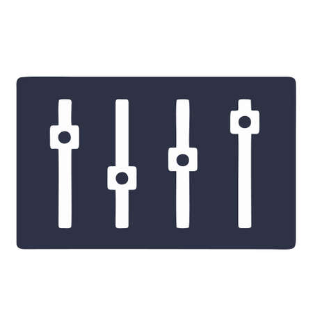 sound mixer icon isolated on white background from music collection. sound mixer icon trendy and modern sound mixer symbol for logo, web, app, UI. sound mixer icon simple sign.のイラスト素材