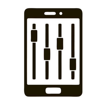 sound mixer icon isolated on white background from music collection. sound mixer icon trendy and modern sound mixer symbol for logo, web, app, UI. sound mixer icon simple sign.のイラスト素材