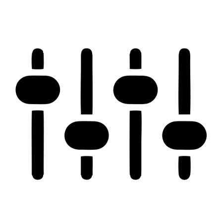 sound mixer icon isolated on white background from music collection. sound mixer icon trendy and modern sound mixer symbol for logo, web, app, UI. sound mixer icon simple sign.のイラスト素材