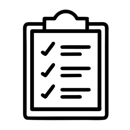 list icon isolated on white background from education collection. list icon trendy and modern list symbol for logo, web, app, UI. list icon simple sign. list icon flat vector illustration for graphicのイラスト素材