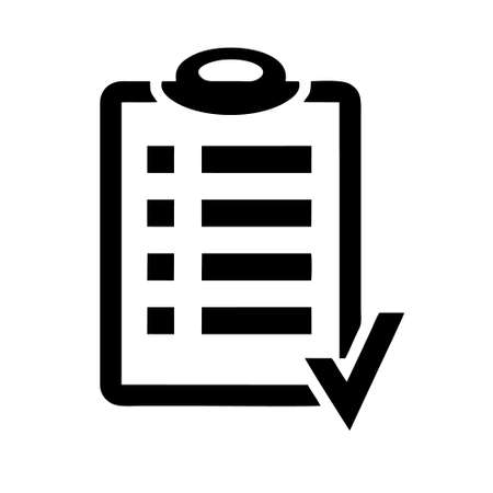 list icon isolated on white background from education collection. list icon trendy and modern list symbol for logo, web, app, UI. list icon simple sign. list icon flat vector illustration for graphicのイラスト素材