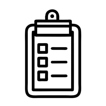 list icon isolated on white background from education collection. list icon trendy and modern list symbol for logo, web, app, UI. list icon simple sign. list icon flat vector illustration for graphicのイラスト素材