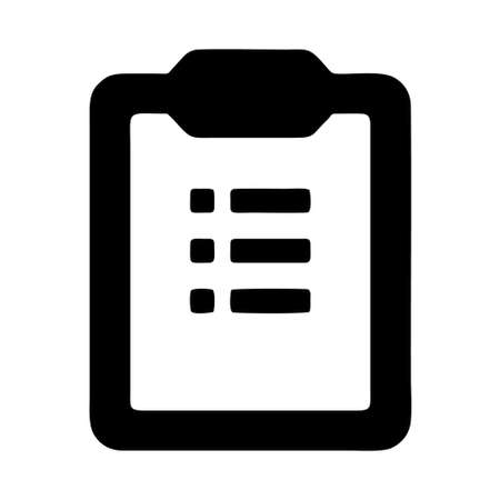 list icon isolated on white background from education collection. list icon trendy and modern list symbol for logo, web, app, UI. list icon simple sign. list icon flat vector illustration for graphicのイラスト素材