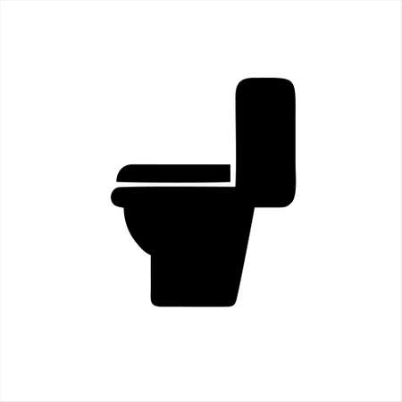 toilet icon isolated on white background from interior design collection. toilet icon trendy and modern toilet symbol for logo, web, app, UI. toilet icon simple sign.のイラスト素材