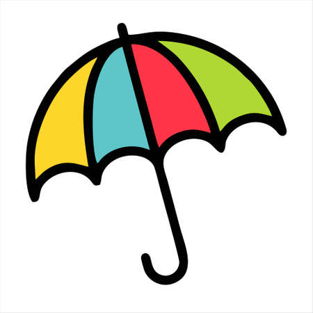 umbrella icon isolated on white background from spring collection. umbrella icon trendy and modern umbrella symbol for logo, web, app, UI. umbrella icon simple sign.のイラスト素材