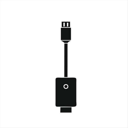 usb icon isolated on white background from electronic collection. usb icon trendy and modern usb symbol for logo, web, app, UI. usb icon simple sign.のイラスト素材