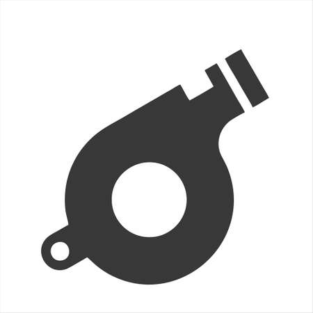 whistle icon isolated on white background from sports collection. whistle icon trendy and modern whistle symbol for logo, web, app, UI. whistle icon simple sign.のイラスト素材