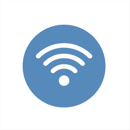 wifi icon isolated on white background from communication collection. wifi icon trendy and modern wifi symbol for logo, web, app, UI. wifi icon simple sign.のイラスト素材