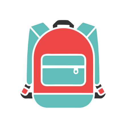 Backpack icon vector isolated on white background for your web and mobile app designのイラスト素材