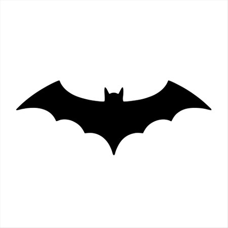 Bat icon isolated on white background. Vector illustration. Eps 10.のイラスト素材