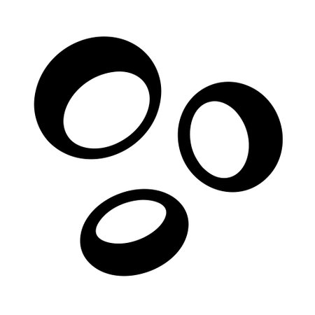 Bubble flat vector icon. Black symbol on white background.のイラスト素材