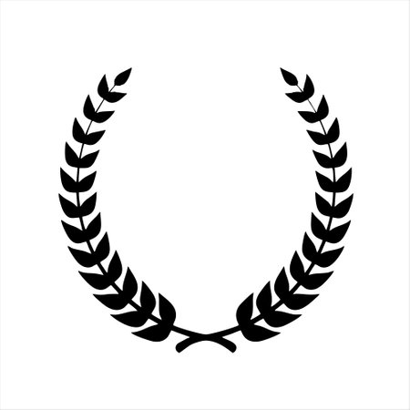 Laurel wreath icon. Laurel wreath vector icon.のイラスト素材