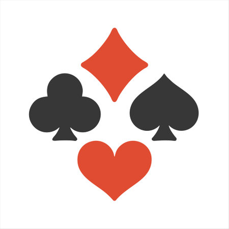 playing cards icon on white background. Vector illustration, EPS 10.のイラスト素材
